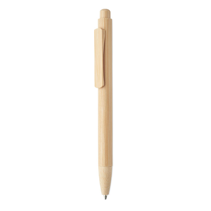 MAMBO - Bamboo balpen met drukknop