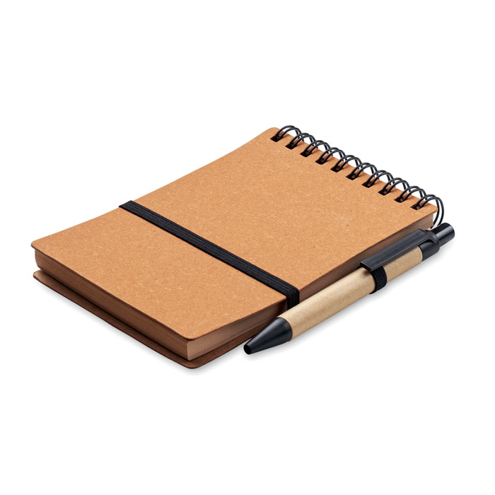 NOTIE - B7 Gerecycled notitieboek met balp