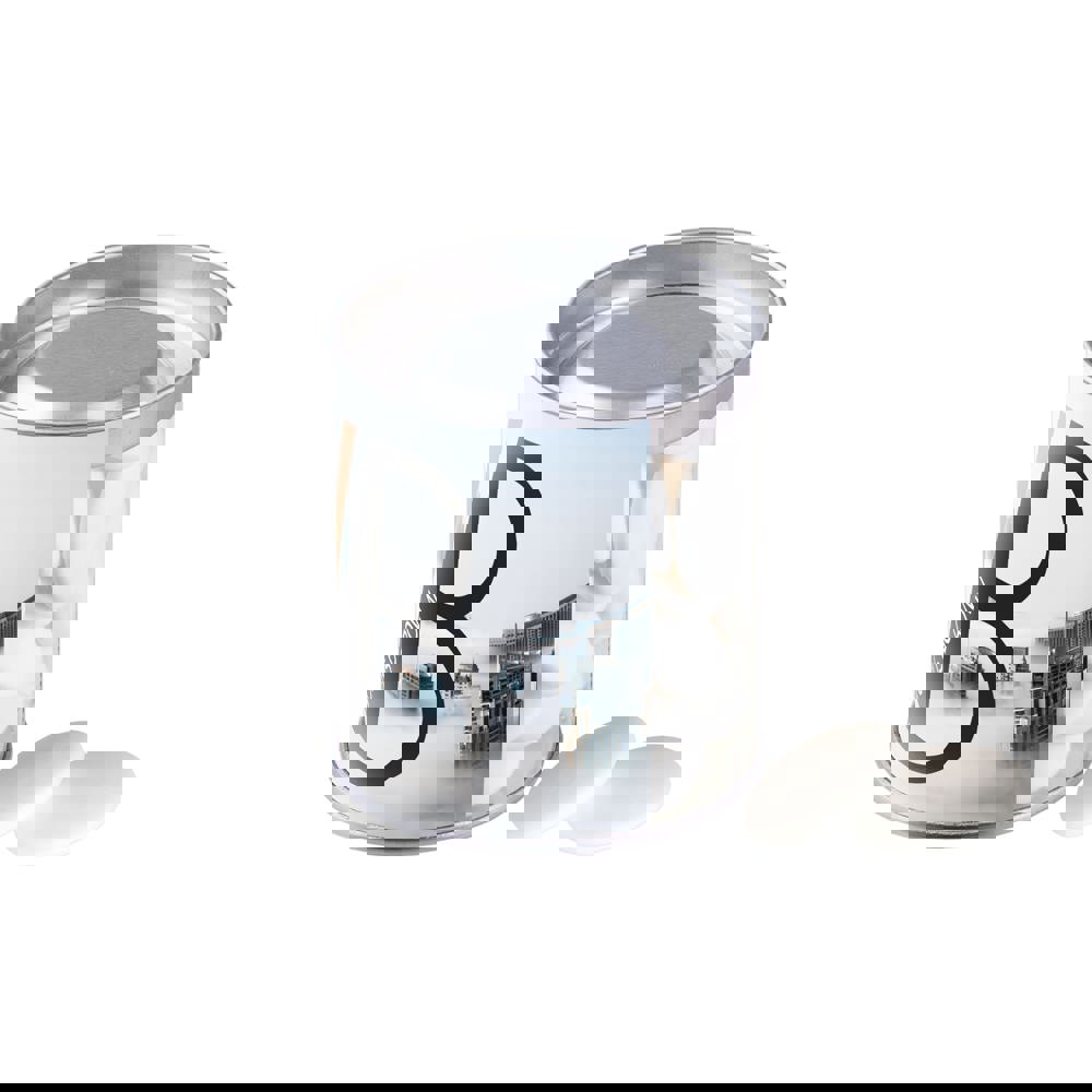 Transparante can met pepermunt