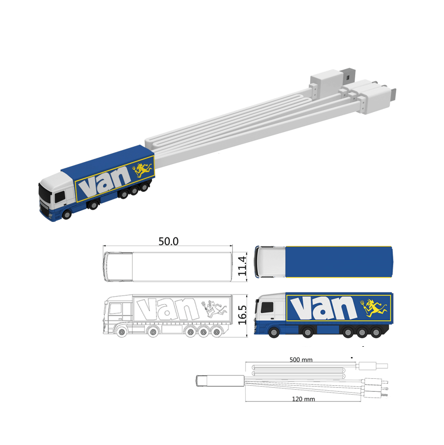 Custom made oplaadkabel | 62cm