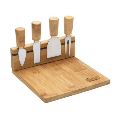 Kaasplank graveren bedrukken met logo