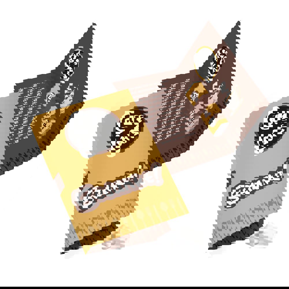 Vouwkaart "rolletje" pepermunt