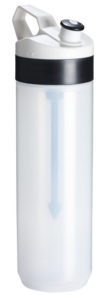 Fuse 450ml, Transparant - Wit, Zwarte Dop