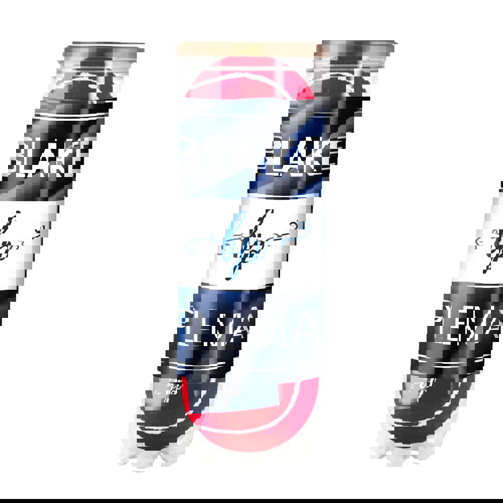 Tube gekleurde tennisballen