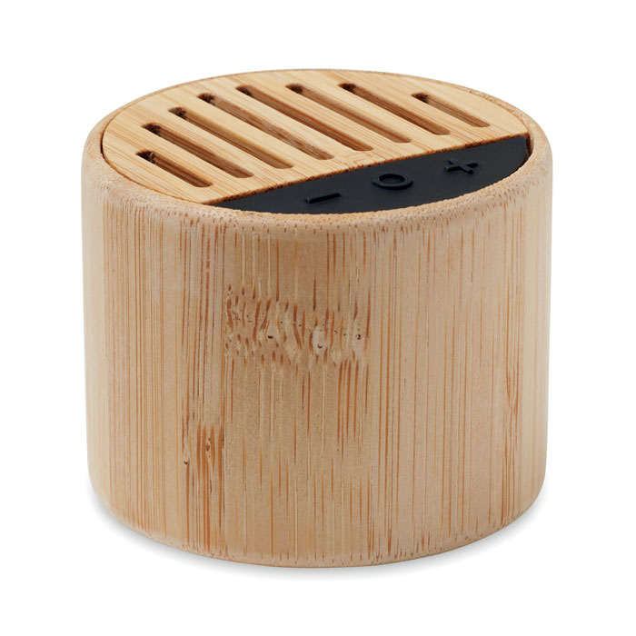 ROUND LUX - Bamboe draadloze luidspreker