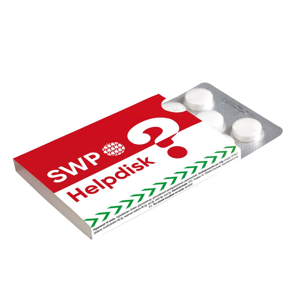 Sleeve en blister met 10 KING mints