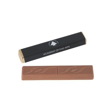 Chocolade stick, karamelvulling `pinda`