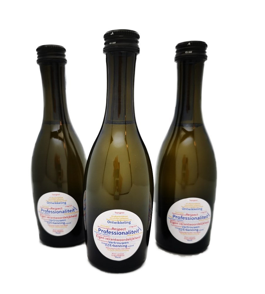 Biologische wijn bedrukken met logo