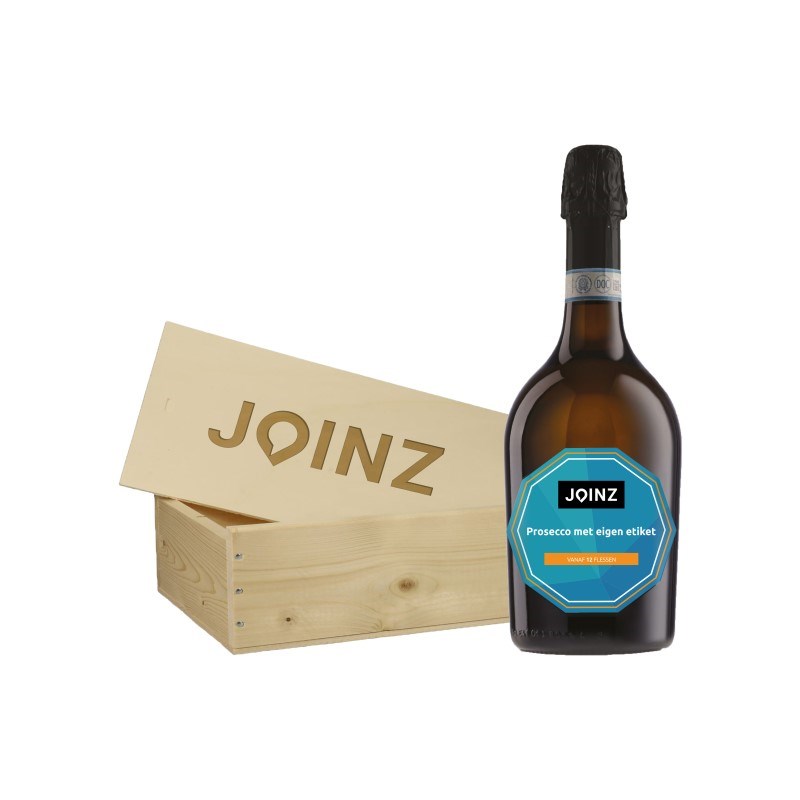 Prosecco pakketten bedrukken met logo