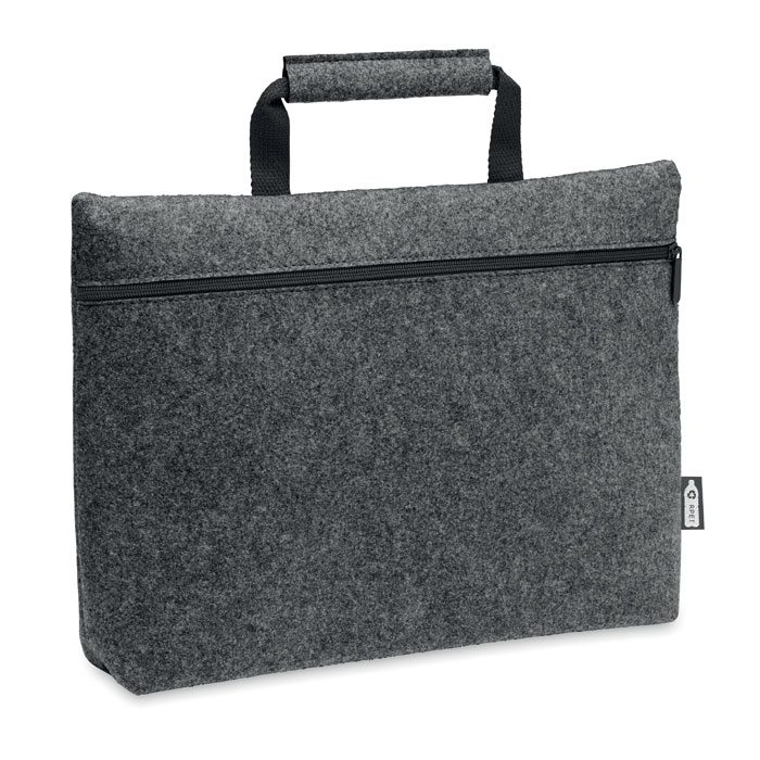 TAPLA - RPET vilt laptop tas met rits