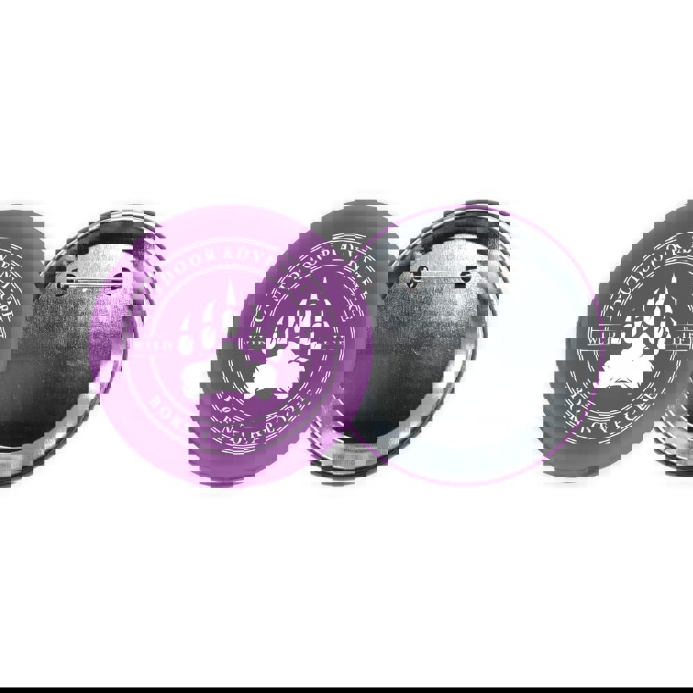 Metalen button 75mm met dubbel gezekerde speld