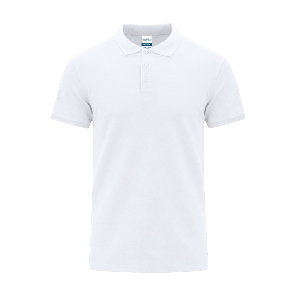 Volwassene Wit Polo Shirt Chaplin