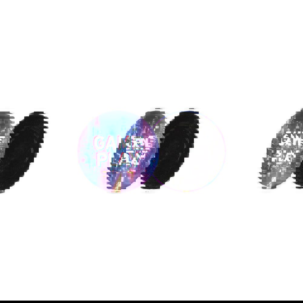 Metalen button 50mm met gladde achterkant