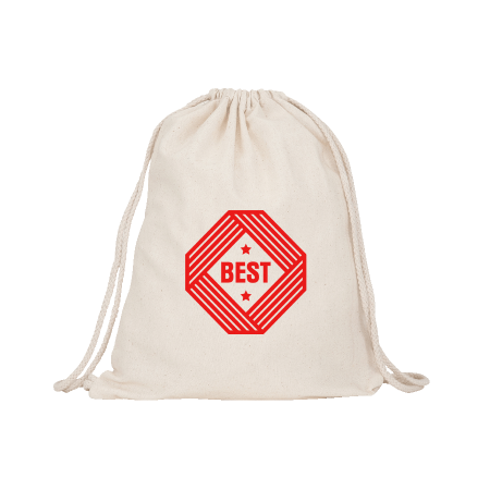 Katoenen rugzak ecru