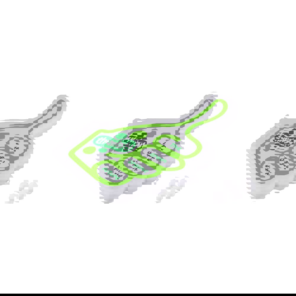 Mint dispenser in de vorm van een duimpje