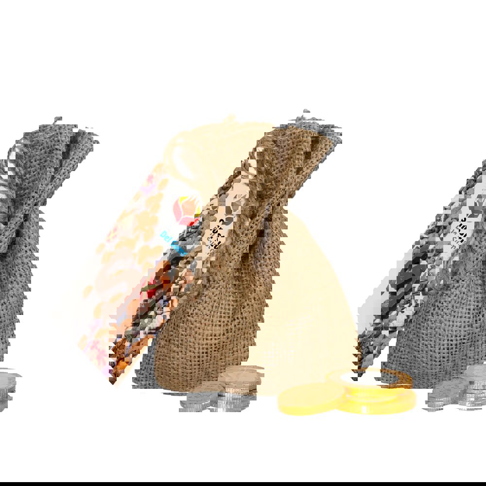 Jute zakje Chocolademunten