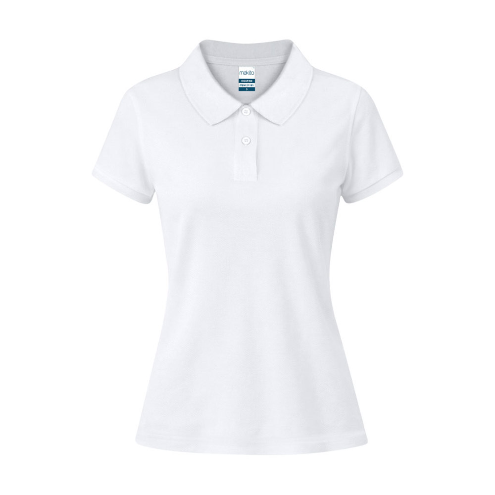 Dames Wit Polo Shirt Koupan