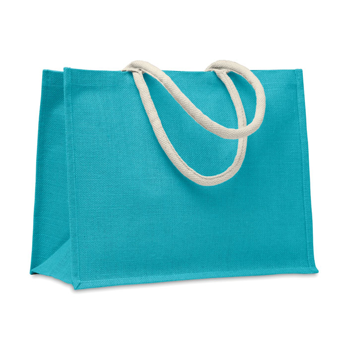 AURA - Jute tas met katoenen hengsels