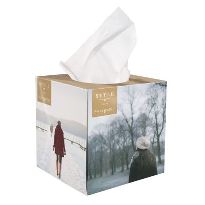 Tissue box bedrukken bedrukken met logo