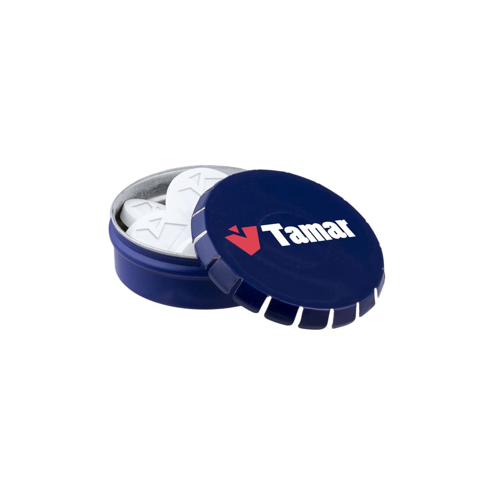 Mini clic-clac blikje met logo mints